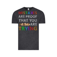 Vintage Black mistakes are proof that you are trying teacher inspirational t shirt Vintage Tee - StudioElite