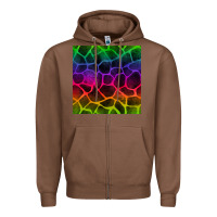 Chestnut colorful giraffe seamless pattern Zipper Hoodie - BundleAndBundleShop