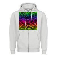 Dove Grey colorful giraffe seamless pattern Zipper Hoodie - BundleAndBundleShop