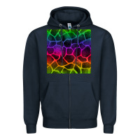 Navy colorful giraffe seamless pattern Zipper Hoodie - BundleAndBundleShop