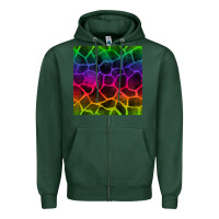 Sports Green colorful giraffe seamless pattern Zipper Hoodie - BundleAndBundleShop