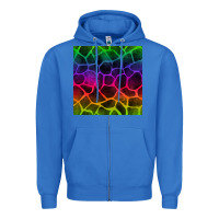 True Royal colorful giraffe seamless pattern Zipper Hoodie - BundleAndBundleShop