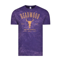 Cloud Purple deadwood south dakota usa vintage distressed style design long sleeve Vintage Tee - StudioElite