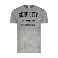 Cloud Rock Surf City North Carolina Nc Vintage Sports Design Black Prin Vintage Tee - StudioElite