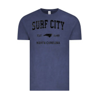 Vintage Denim Surf City North Carolina Nc Vintage Sports Design Black Prin Vintage Tee - StudioElite