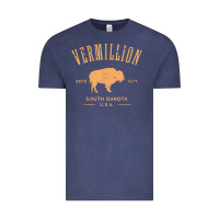 Vintage Denim vermillion south dakota bison distressed design t shirt Vintage Tee - StudioElite