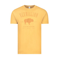 Vintage Mustard vermillion south dakota bison distressed design t shirt Vintage Tee - StudioElite
