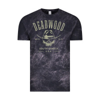 Cloud Black deadwood south dakota usa distressed skull design souvenir premium t s Vintage Tee - StudioElite