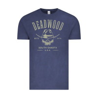 Vintage Denim deadwood south dakota usa distressed skull design souvenir premium t s Vintage Tee - StudioElite