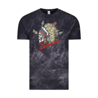 Cloud Black trust the government skull native american chief native t shirt Vintage Tee - StudioElite