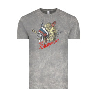 Cloud Rock trust the government skull native american chief native t shirt Vintage Tee - StudioElite