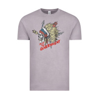 Vintage Zinc trust the government skull native american chief native t shirt Vintage Tee - StudioElite