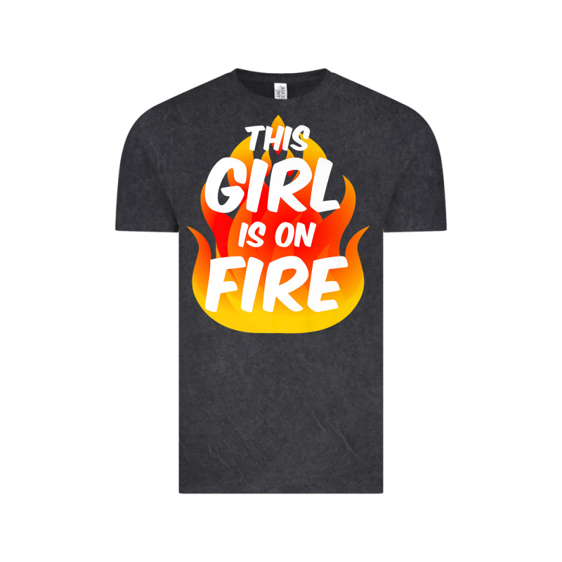 This Girl Is On Fire Fierce Lady Woman Power Go Girls Fiery Vintage Tee by StudioElite | Teevron