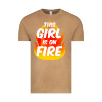 Vintage Camel This Girl Is On Fire Fierce Lady Woman Power Go Girls Fiery Vintage Tee - StudioElite