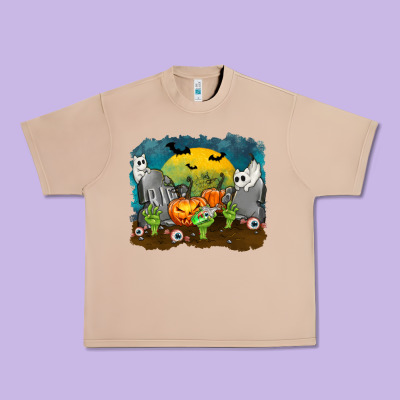 Cemetery With Ghost Cats Urban Heavy Tee Designed By Texasbilliewilder