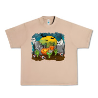 Burro Cemetery with Ghost Cats Urban Heavy Tee - texasbilliewilder
