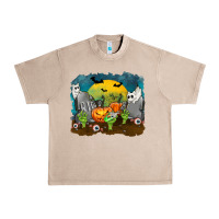 French Oak Cemetery with Ghost Cats Urban Heavy Tee - texasbilliewilder