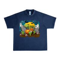 Navy Cemetery with Ghost Cats Urban Heavy Tee - texasbilliewilder
