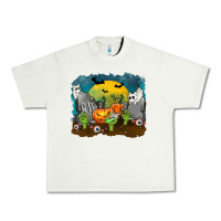 Pistachio Cemetery with Ghost Cats Urban Heavy Tee - texasbilliewilder