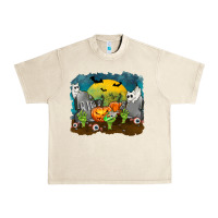 Sandshell Cemetery with Ghost Cats Urban Heavy Tee - texasbilliewilder
