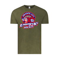 Vintage Olive granite city lumberjacks hockey Vintage Tee - StudioElite