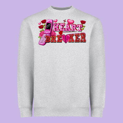 Heart Breaker Valentine's Day Heavyweight Sweatshirt Designed By Fadigitalartstudio