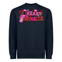 Navy Heart breaker Valentine's Day Heavyweight Sweatshirt - FaDigitalArtStudio