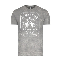 Cloud Rock johnny cash man in black Vintage Tee - StudioElite