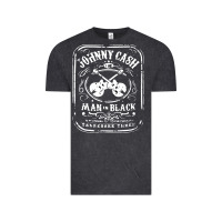 Vintage Black johnny cash man in black Vintage Tee - StudioElite