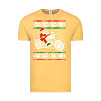 Santa Ridin Motocycle Vintage Tee | Teevron
