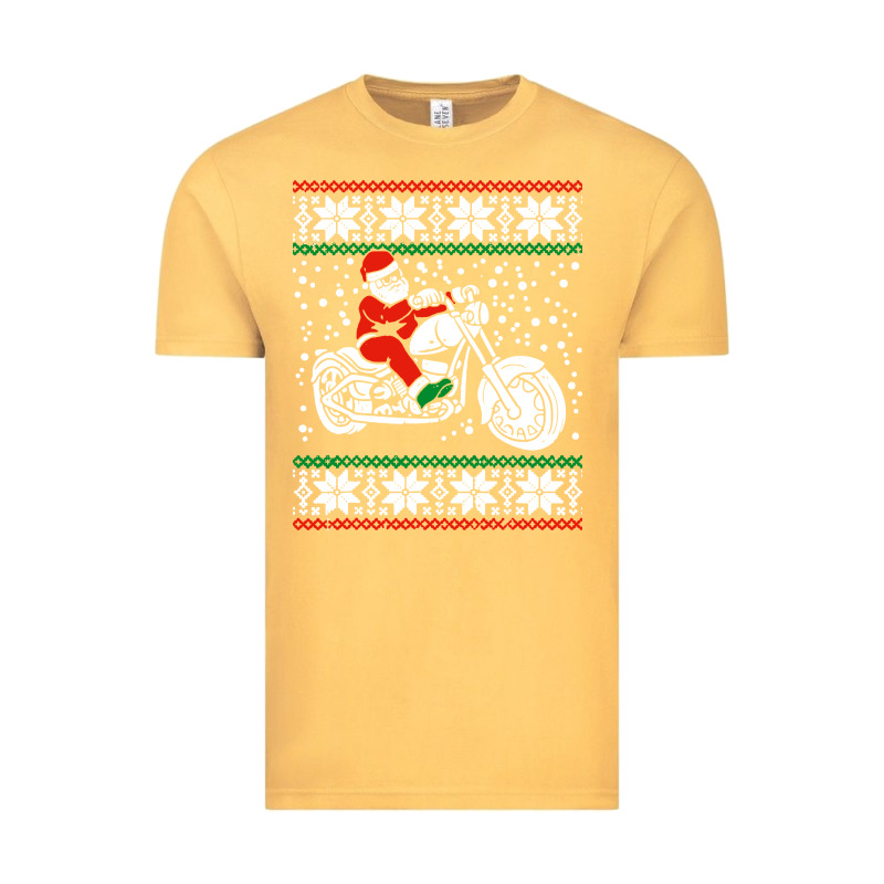 Santa Ridin Motocycle Vintage Tee by StudioElite | Teevron