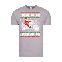 Vintage Zinc santa ridin motocycle Vintage Tee - StudioElite
