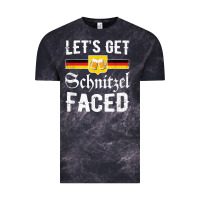 Cloud Black lets get schnitzel faced men women vintage oktoberfest t shirt Vintage Tee - StudioElite