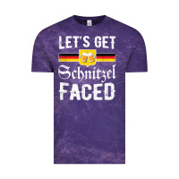 Cloud Purple lets get schnitzel faced men women vintage oktoberfest t shirt Vintage Tee - StudioElite