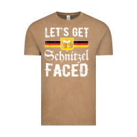Vintage Coffee lets get schnitzel faced men women vintage oktoberfest t shirt Vintage Tee - StudioElite