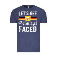 Vintage Denim lets get schnitzel faced men women vintage oktoberfest t shirt Vintage Tee - StudioElite