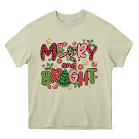 Mossy merry and bright Heavy Core Tee - MaliasSmallBusiness