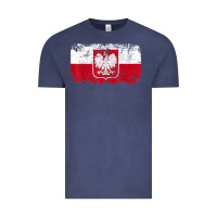 Vintage Denim poland polska flag vintage  men women kids  poland t shirt Vintage Tee - StudioElite