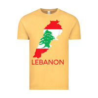 Vintage Mustard Lebanon Flag Cedar Tree Beirut Lebanese Arabic Arab Islam Vintage Tee - StudioElite