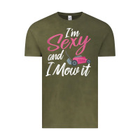 I'm Sexy And I Mow It Funny Mow Pun Tank Top Vintage Tee | Teevron