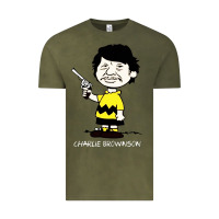 Vintage Olive charlie brownson Vintage Tee - StudioElite