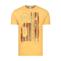 Vintage Mustard lamb of god, pure american metal flag Vintage Tee - StudioElite