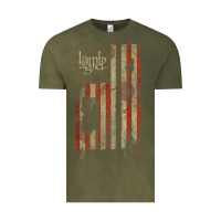 Vintage Olive lamb of god, pure american metal flag Vintage Tee - StudioElite