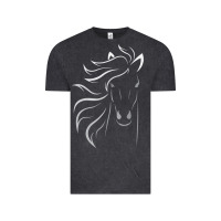 Vintage Black horse lover gifts Vintage Tee - StudioElite