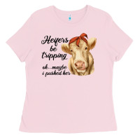 Heifer's Be Trippin' Charolais Cow Ladies Tee | Teevron
