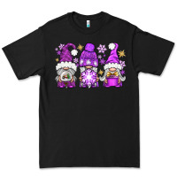 Black Purple Winter Gnomies Premium Tee - BundleAndBundleShop