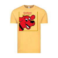 Vintage Mustard clifford the big red dog Vintage Tee - StudioElite