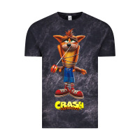 Cloud Black Crash Bandicoot  Yo Yo Vintage Tee - StudioElite