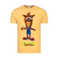 Vintage Mustard Crash Bandicoot  Yo Yo Vintage Tee - StudioElite