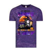 Cloud Purple my broom broke so now i drive a j.e.e.p witch halloween t shirt Vintage Tee - StudioElite